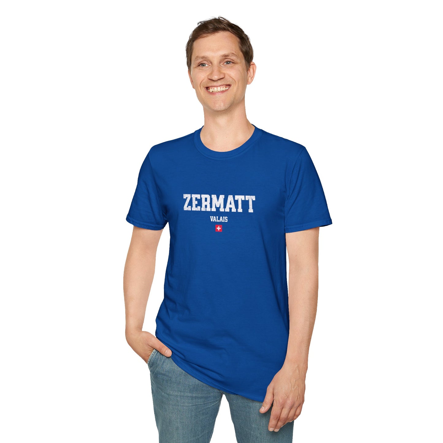 Zermatt Distressed Ski T-Shirt