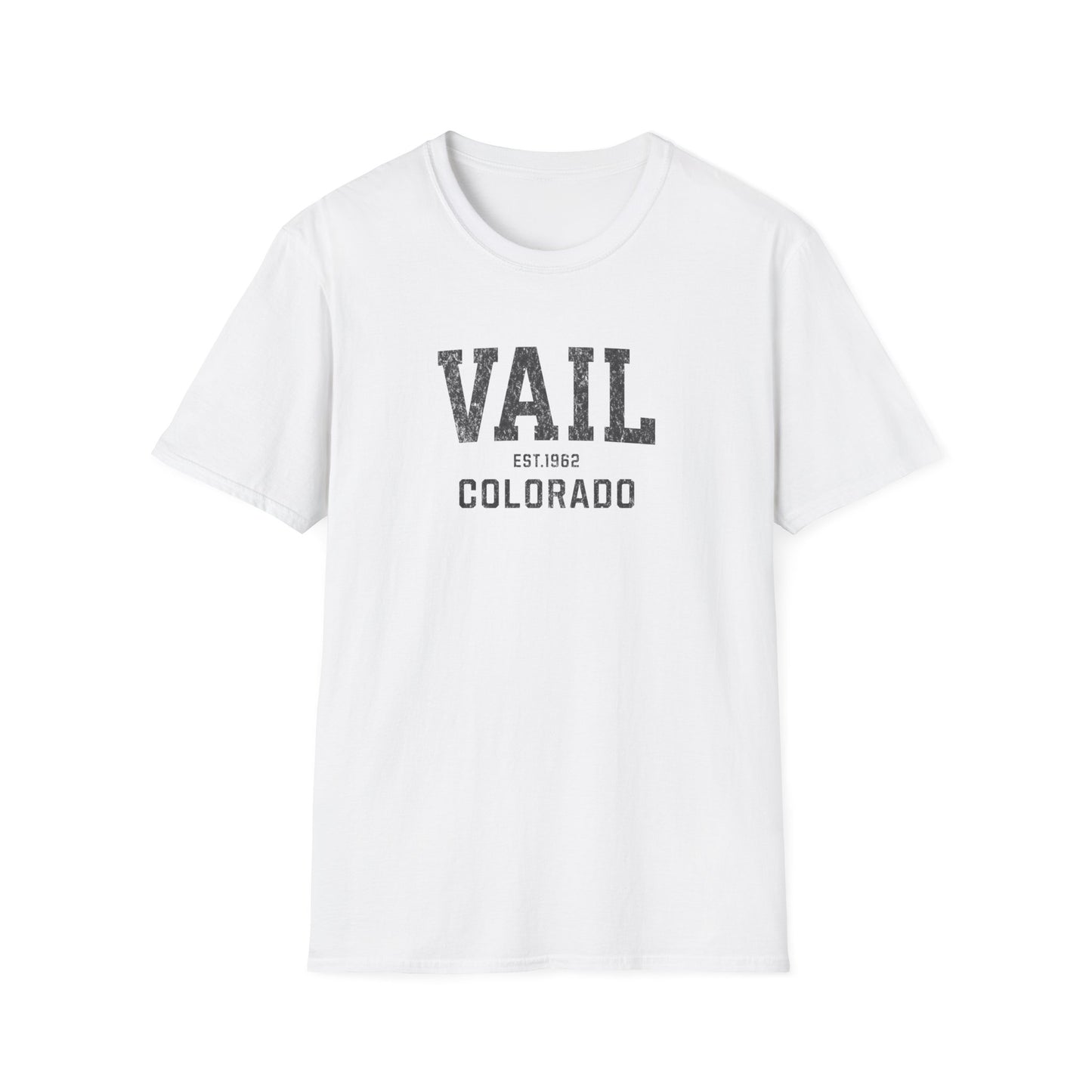 Vail Distressed Ski T-Shirt