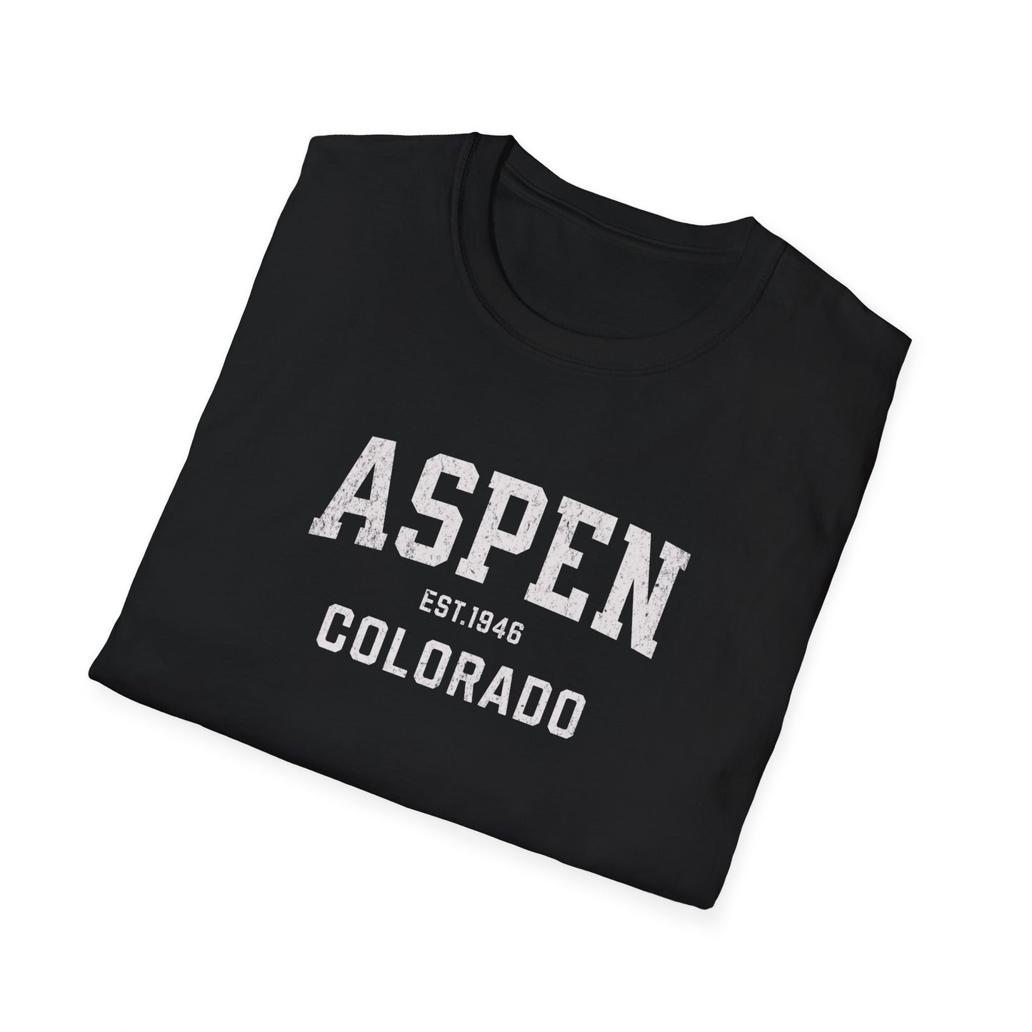 Aspen Distressed Ski T-Shirt