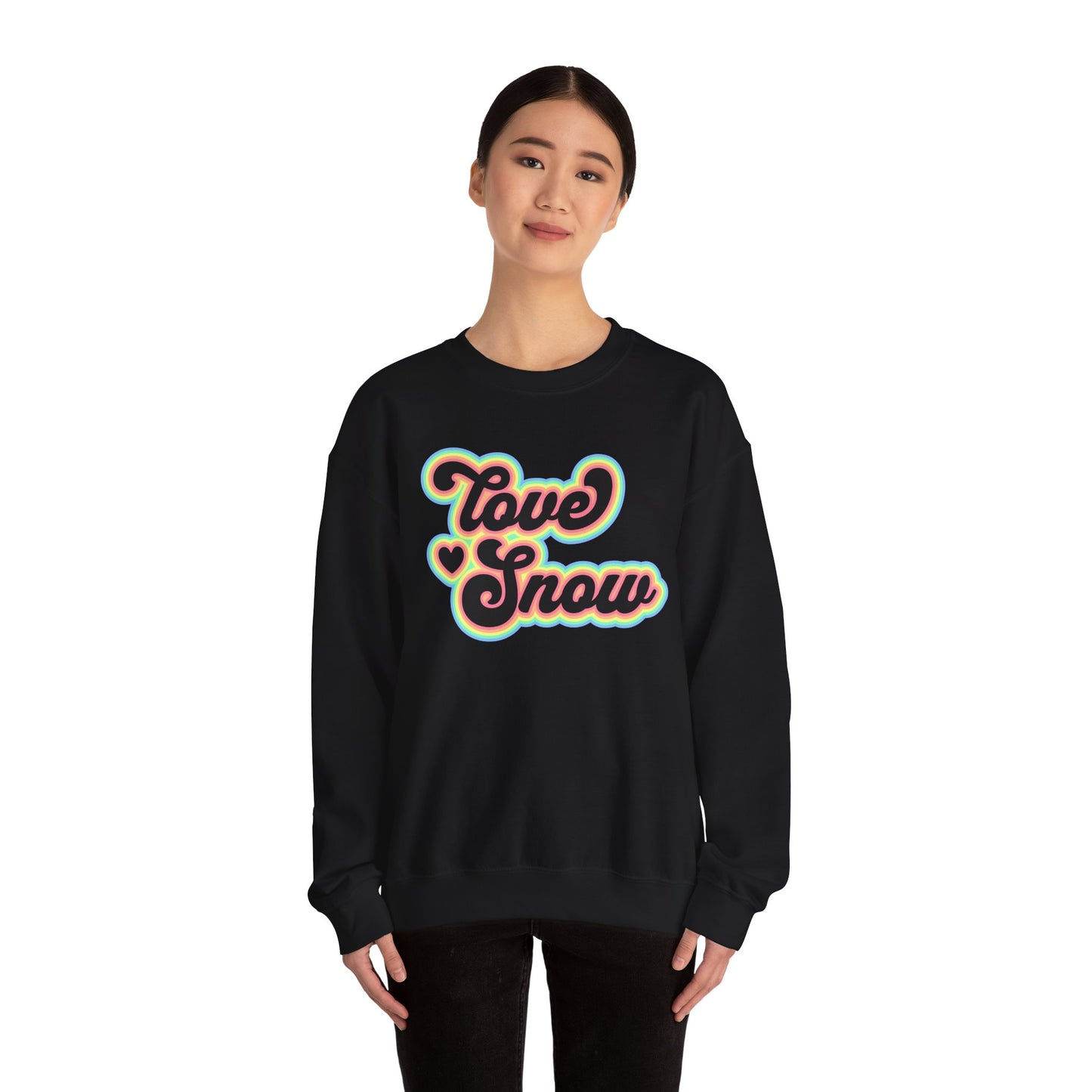 Love Snow Fun Crewneck Sweatshirt