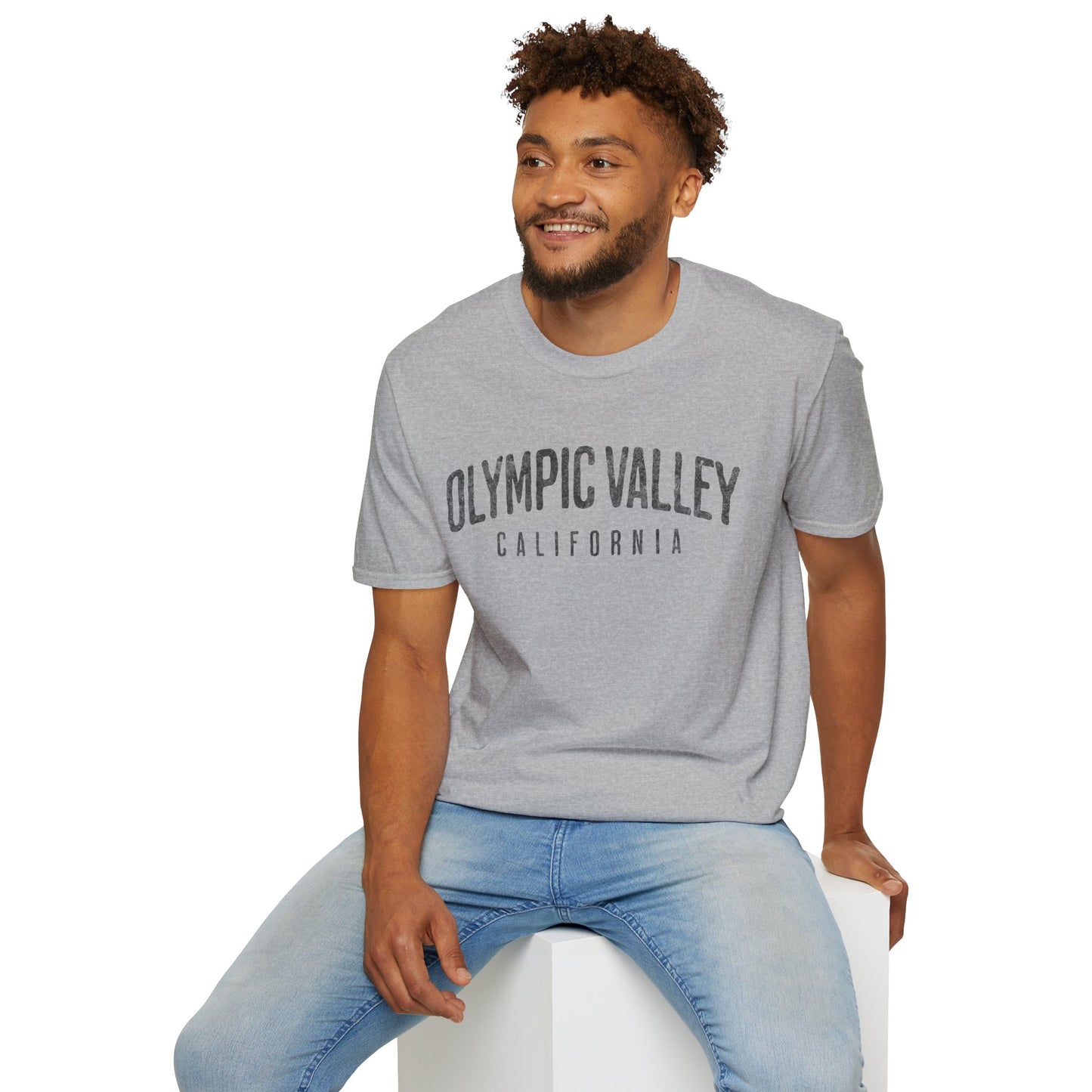 Olympic Valley Distressed Ski T-Shirt