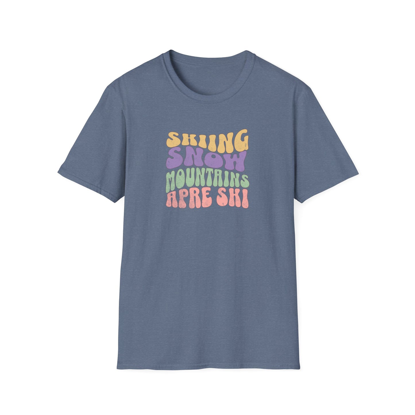 Skiing Snow Fun Softstyle T-Shirt