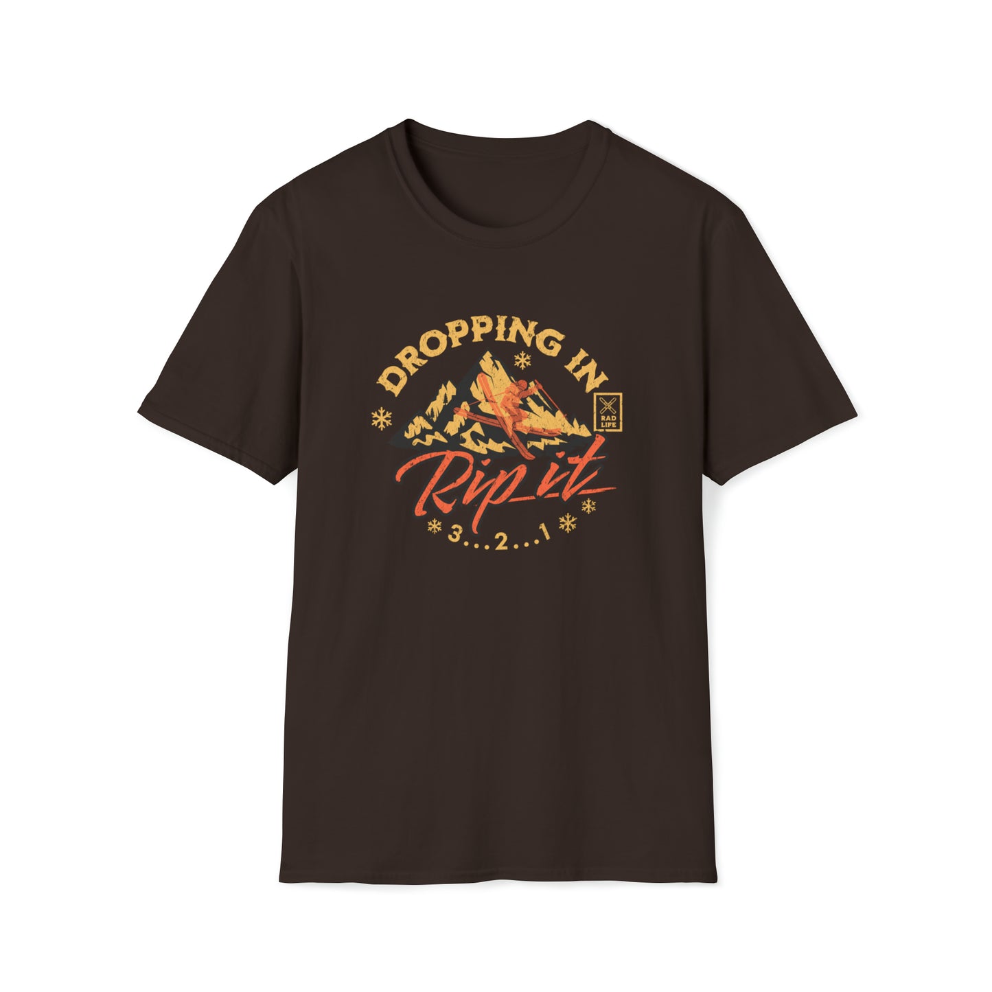 Skiing Rip It Casual T-Shirt