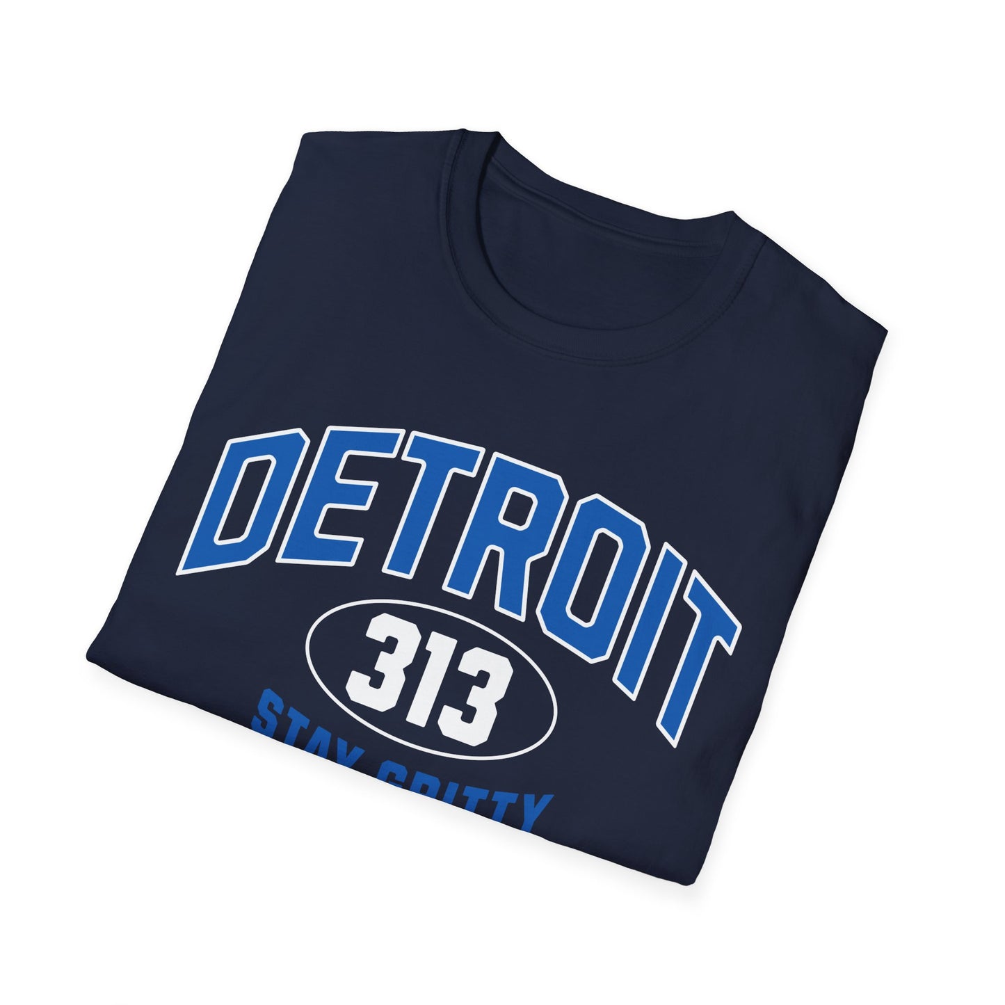 Detroit 313 Stay Gritty Varsity T-Shirt