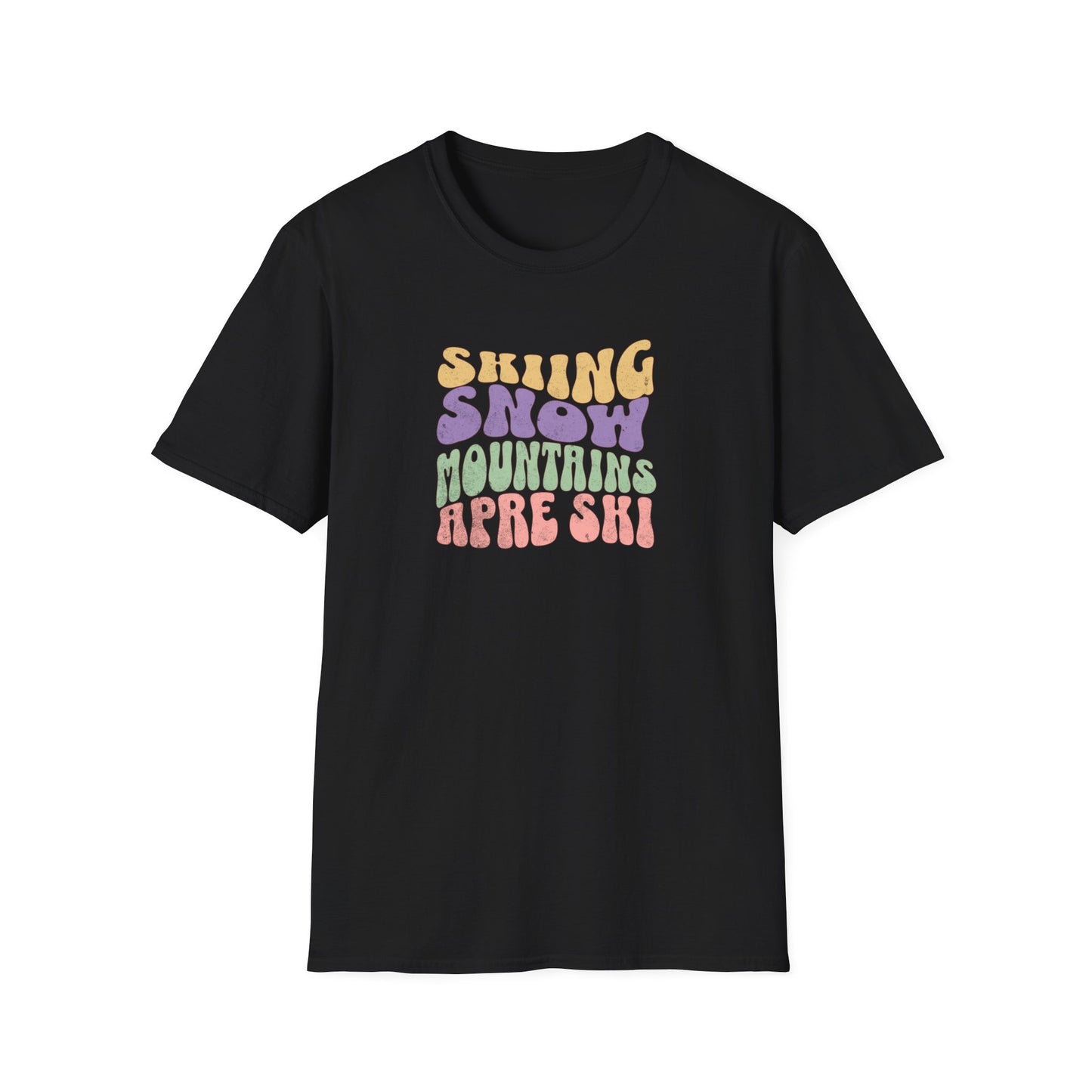 Skiing Snow Fun Softstyle T-Shirt