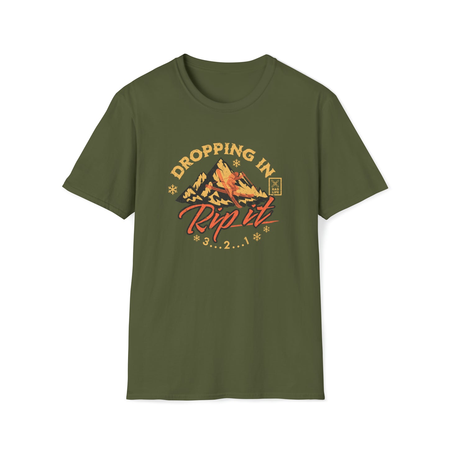 Skiing Rip It Casual T-Shirt