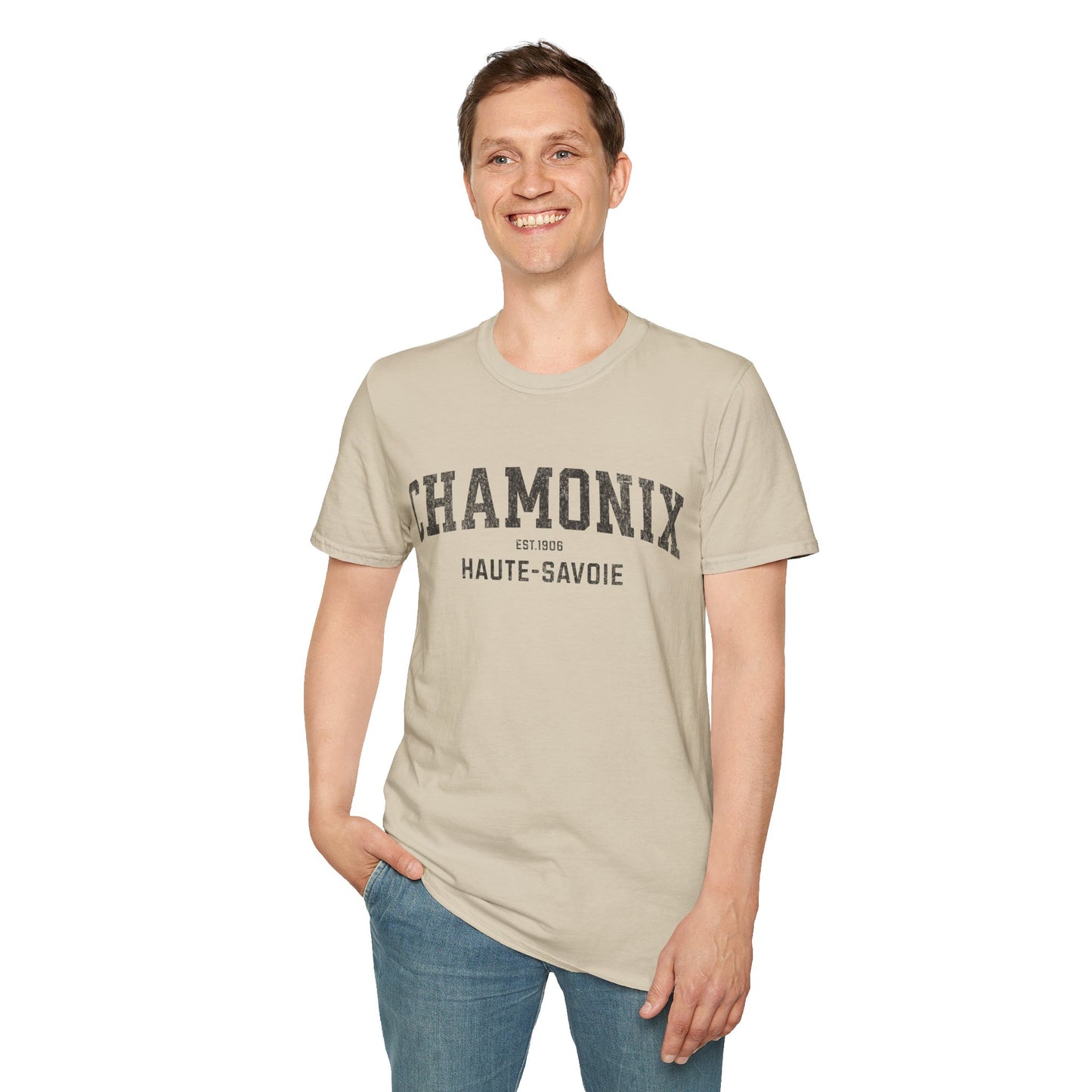 Chamonix Distressed Ski T-Shirt