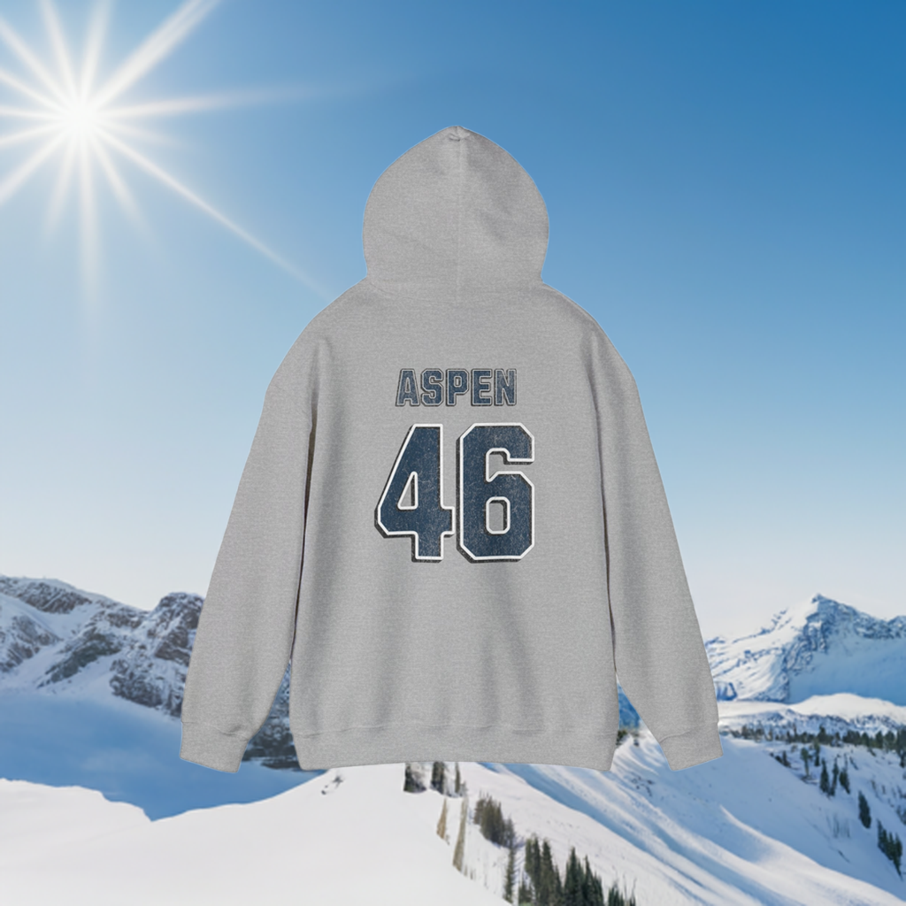 Aspen 46 Skiing Unisex Hooded Sweatshirt
