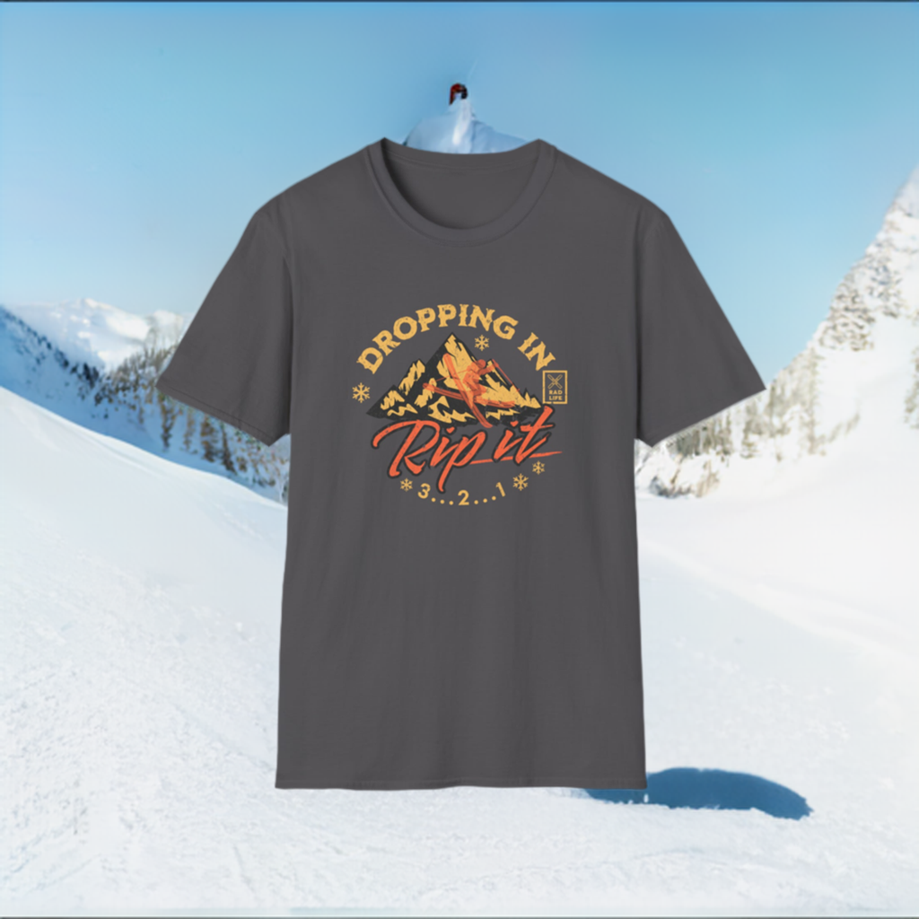 Skiing Rip It Casual T-Shirt