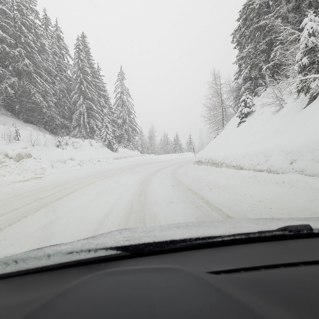 French Alps Road Trip Snowy Drive