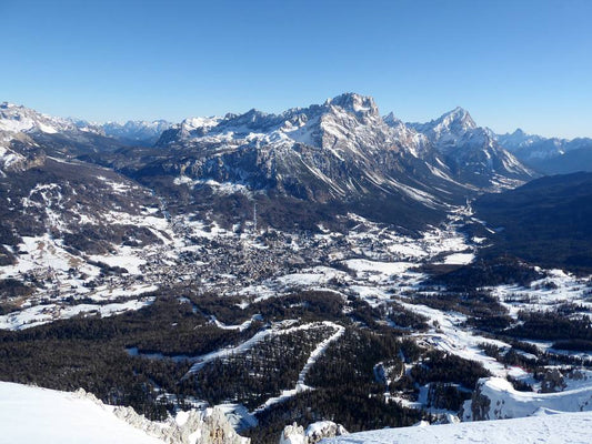 Looking down on Cortina Italy Photo Credit: SkiResort.info