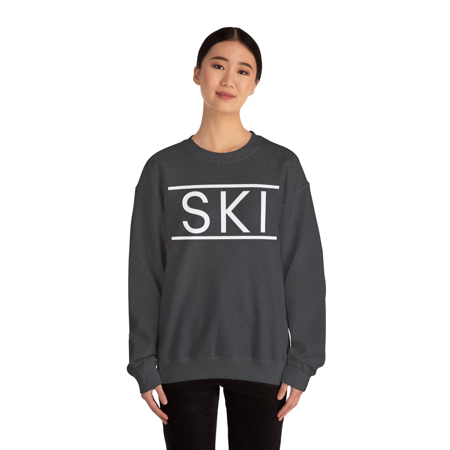 SKI Classic Snow White Crewneck Sweatshirt