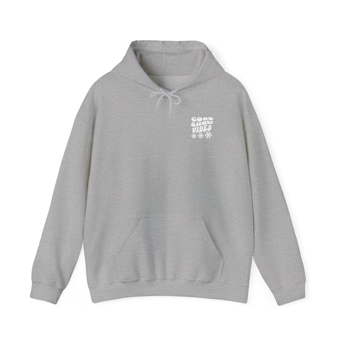 Good Snow Vibes Fun Skiing Unisex Hooded Sweatshirt