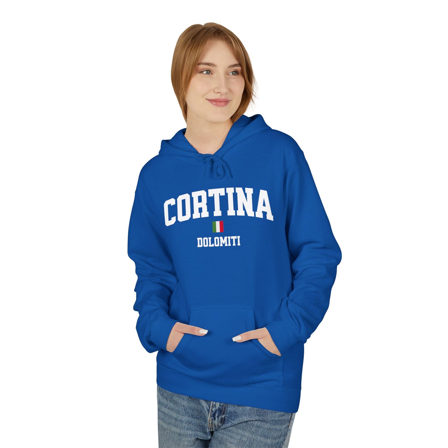 Cortina Dolomiti Italy Fleece Hoodie