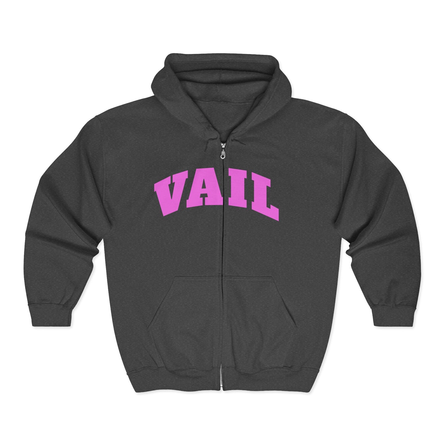 Vail Pink Full Zip Hooded Sweatshirt