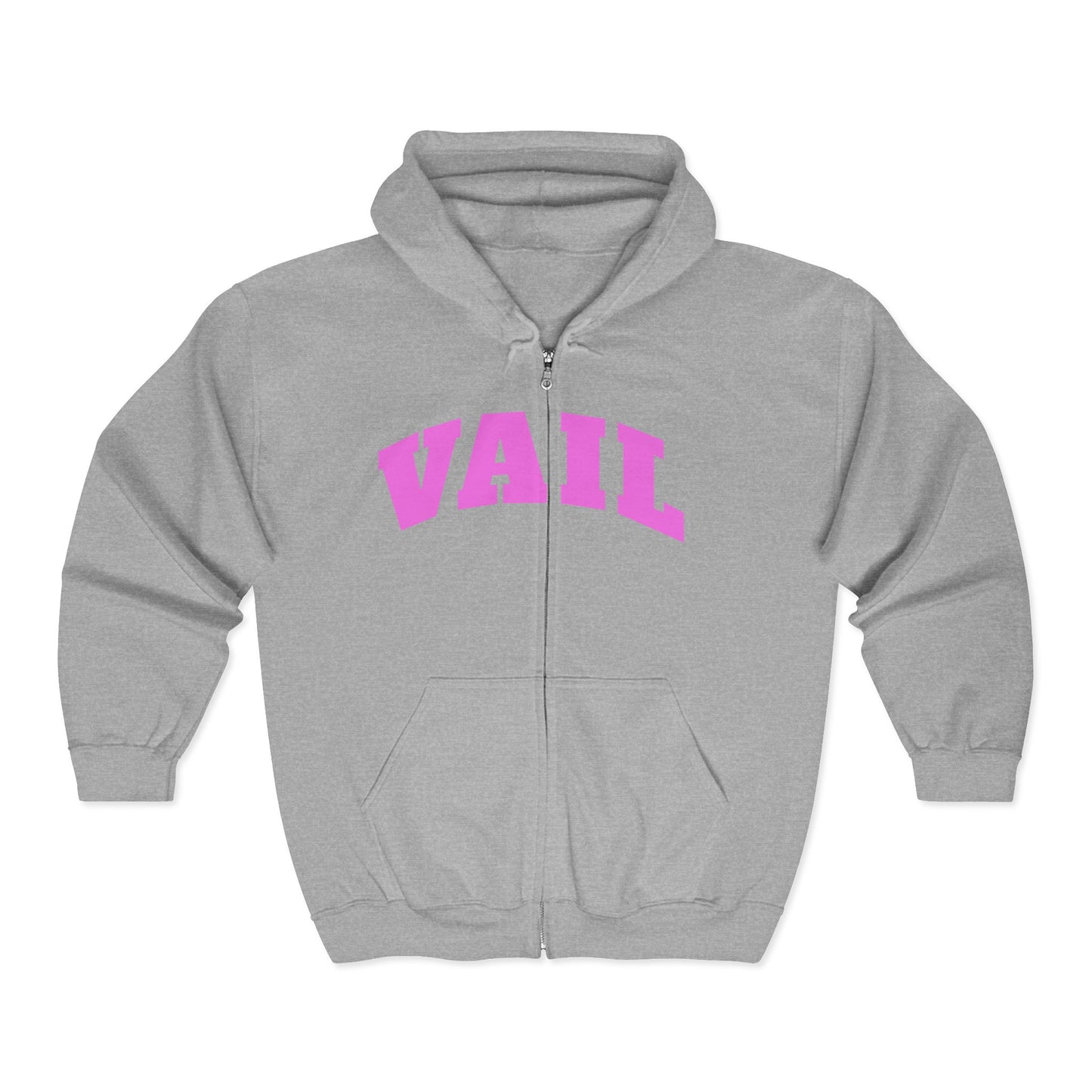 Vail Pink Full Zip Hooded Sweatshirt