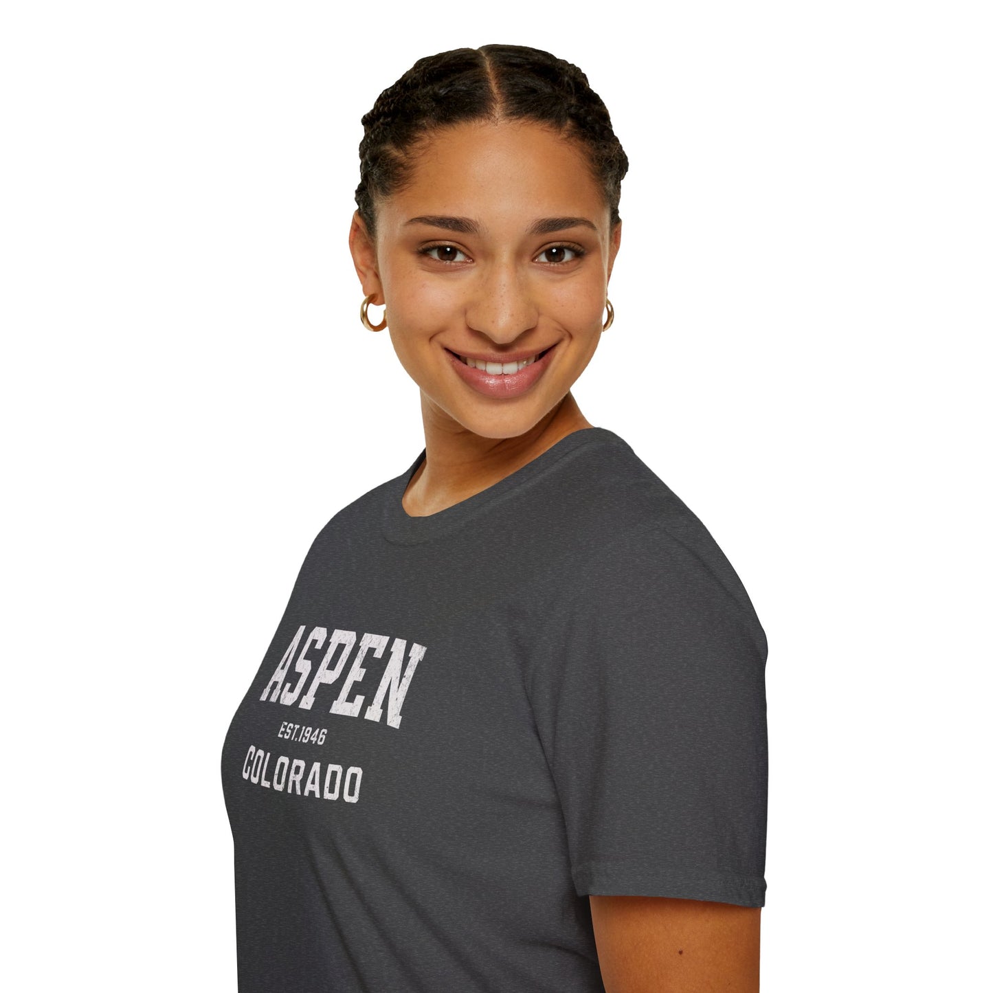 Aspen Distressed Ski T-Shirt
