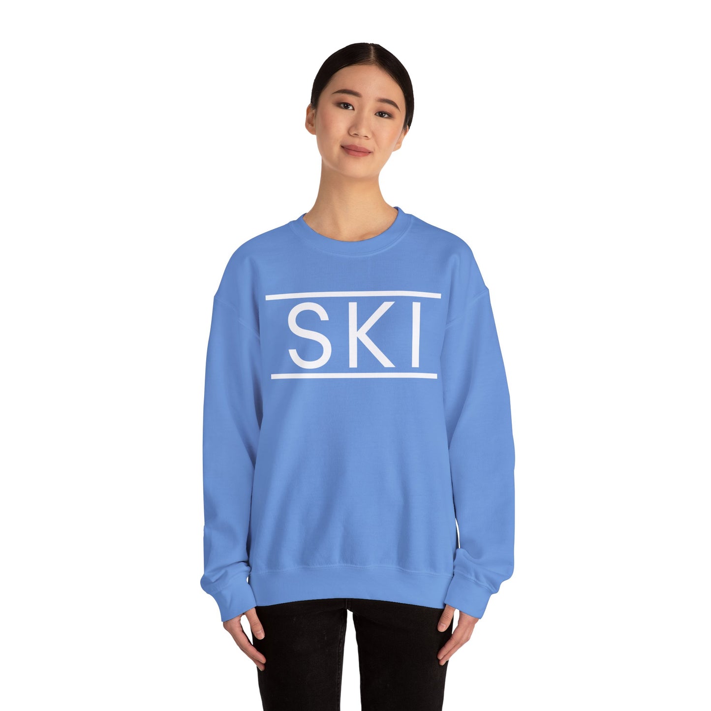 SKI Classic Snow White Crewneck Sweatshirt