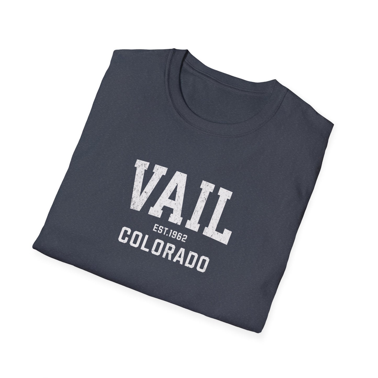 Vail Distressed Ski T-Shirt