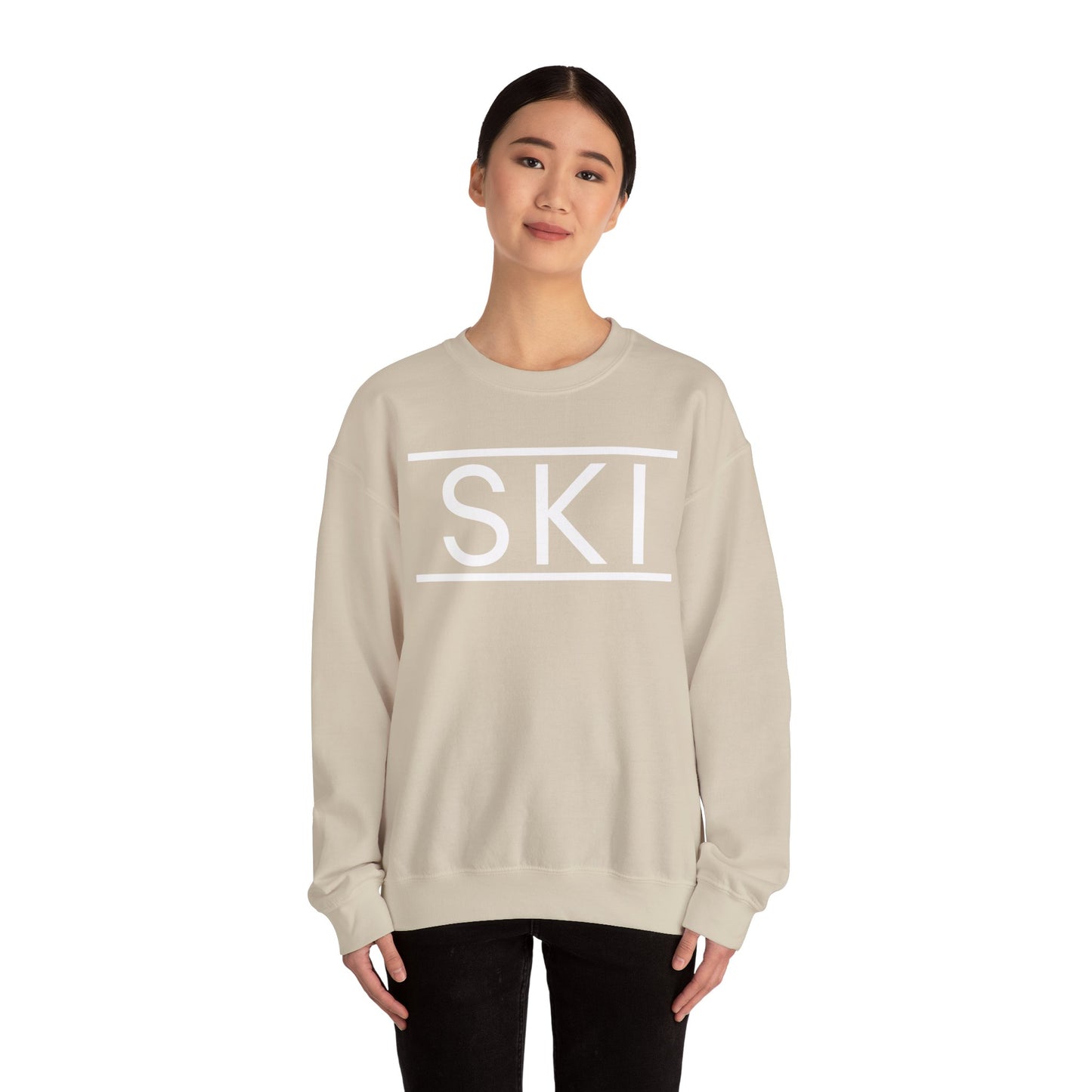 SKI Classic Snow White Crewneck Sweatshirt