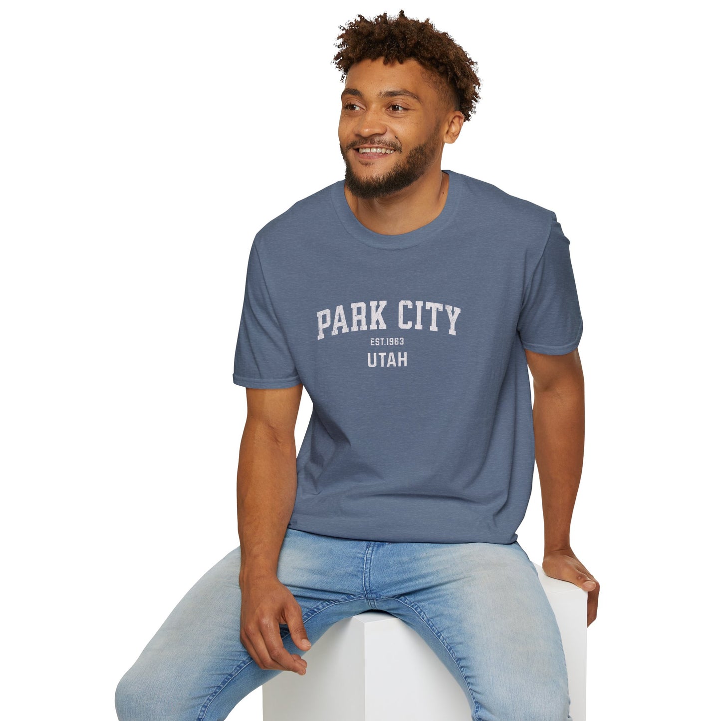 Park City Distressed Ski T-Shirt