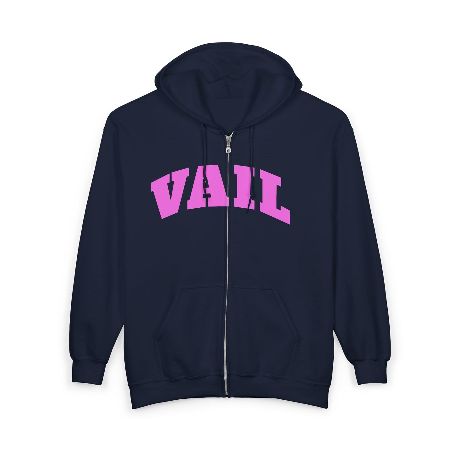 Vail Pink Full Zip Hooded Sweatshirt