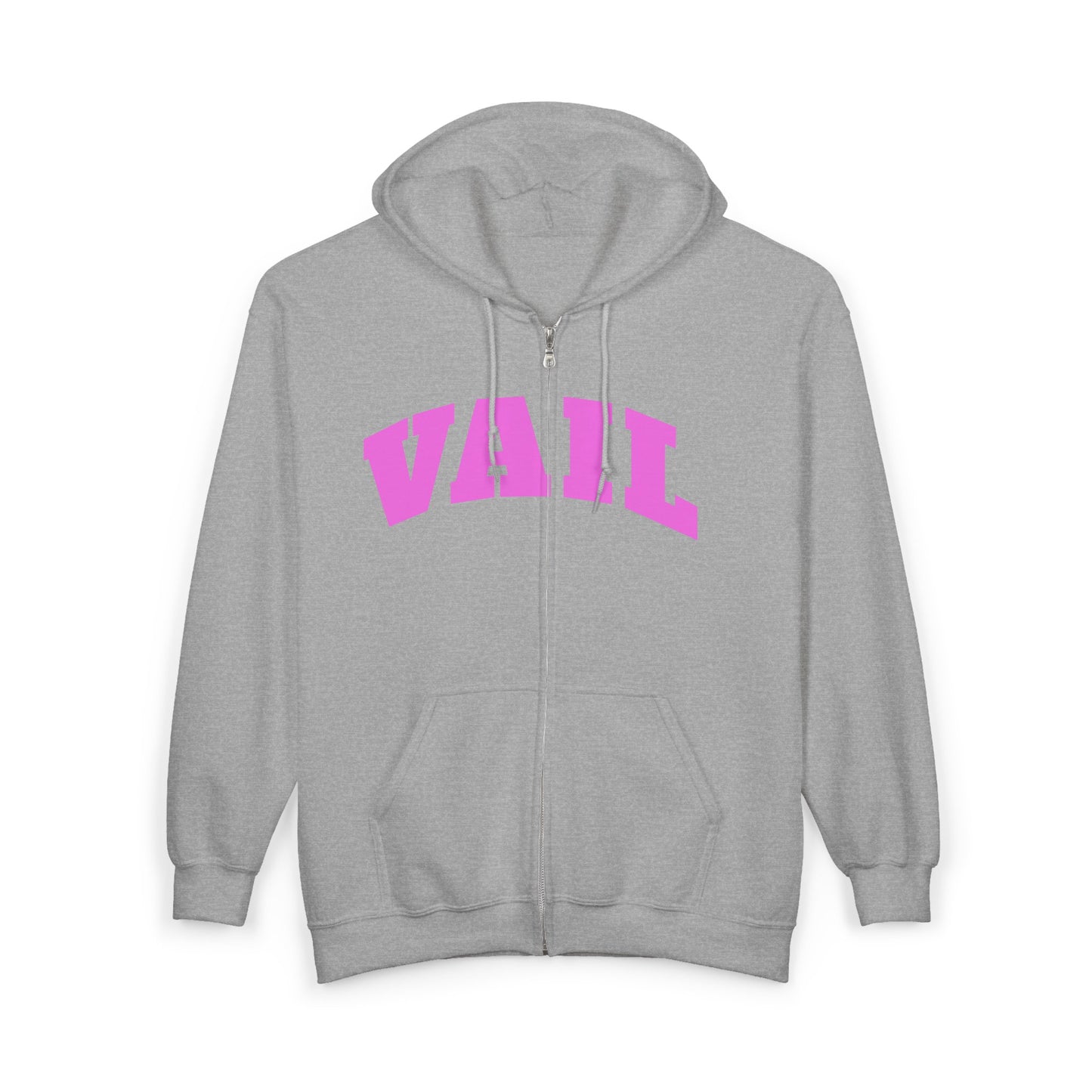 Vail Pink Full Zip Hooded Sweatshirt