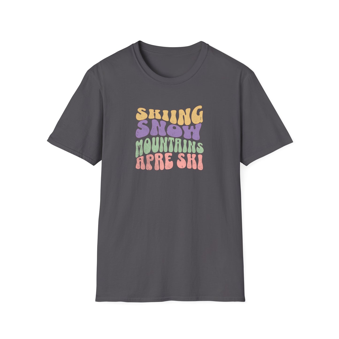 Skiing Snow Fun Softstyle T-Shirt