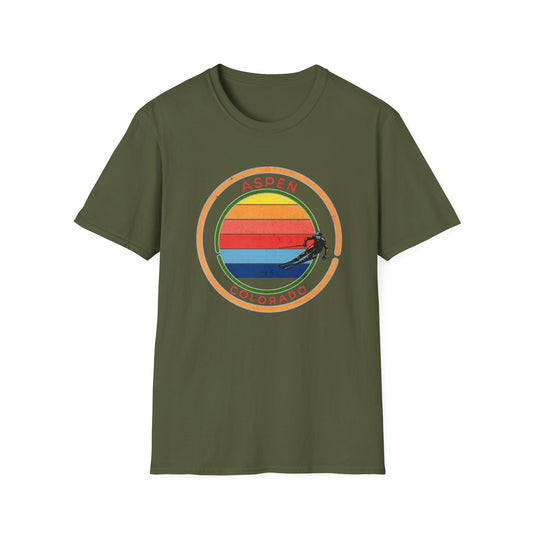 Aspen Sun Skier T-Shirt