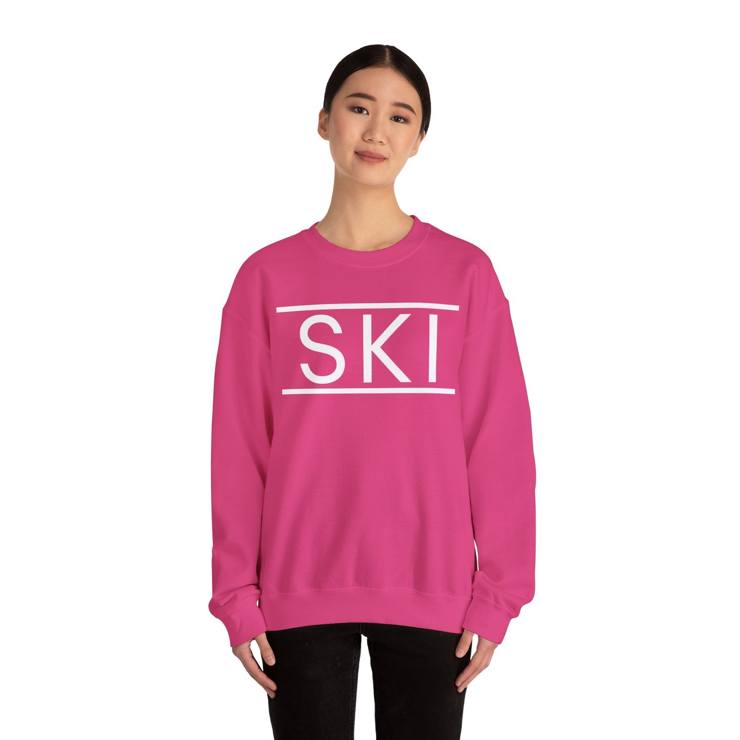 SKI Classic Snow White Crewneck Sweatshirt
