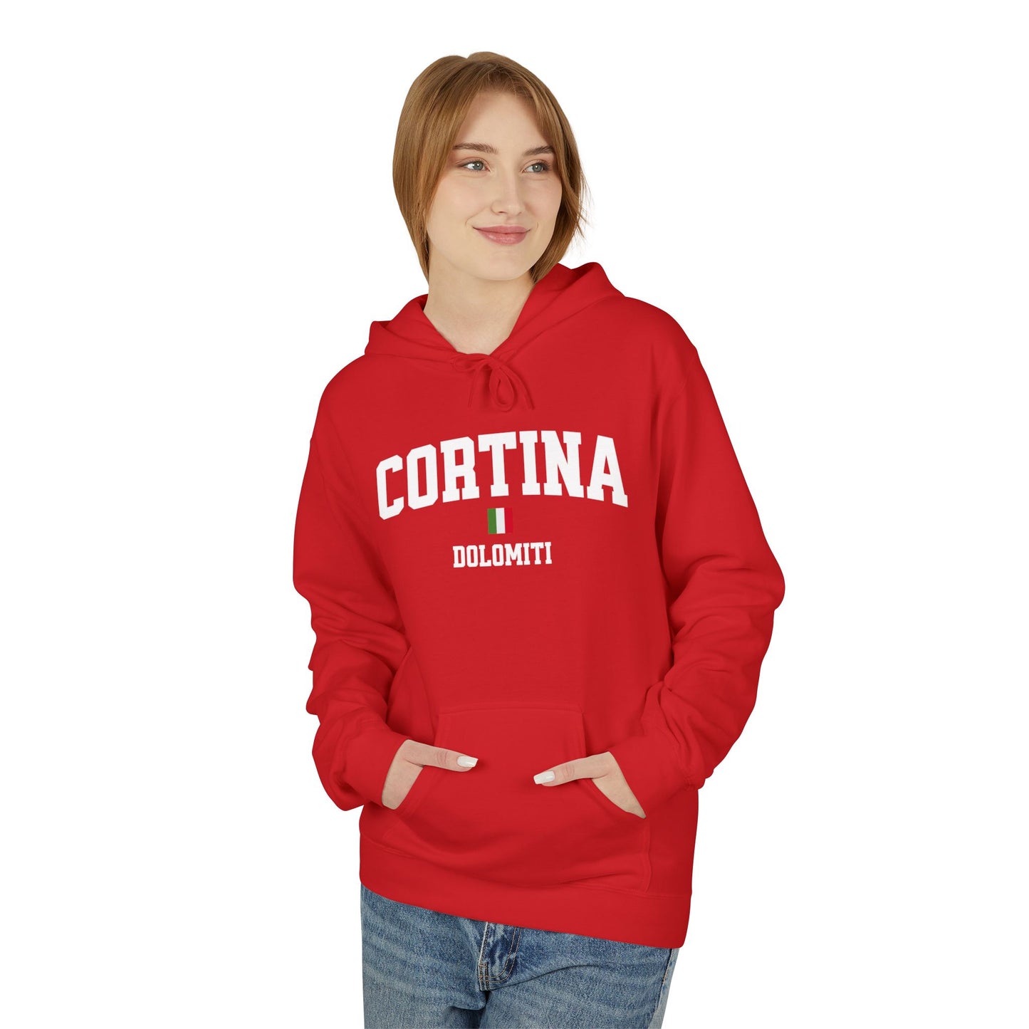 Cortina Dolomiti Italy Fleece Hoodie