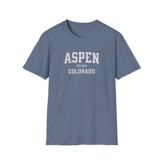 Aspen Distressed Ski T-Shirt