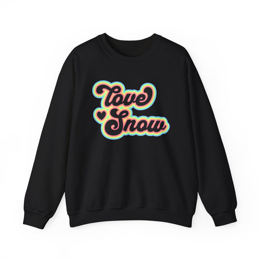 Love Snow Fun Crewneck Sweatshirt