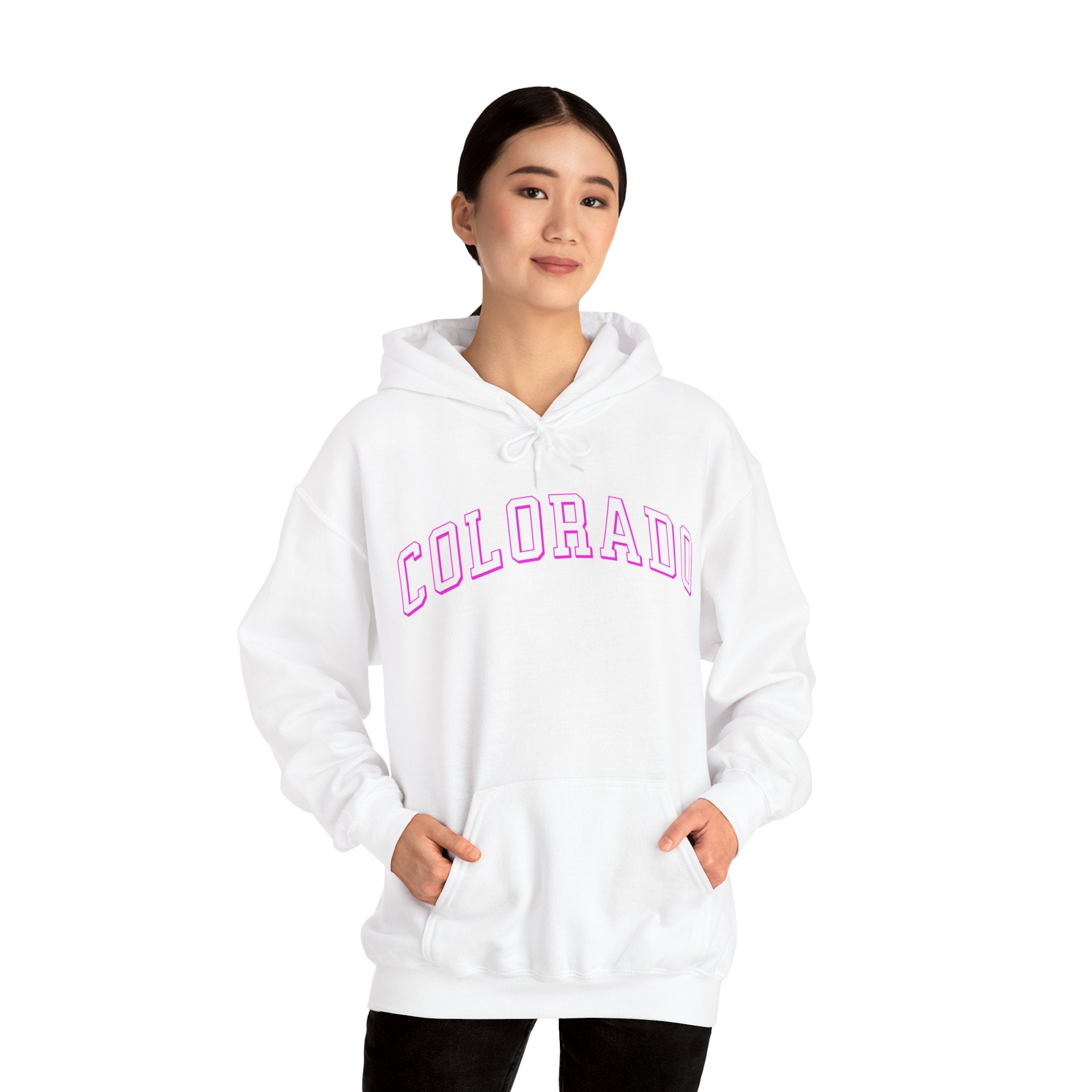 Threadrock Women's Colorado Flag Hoodie – Show Your Denver Pride, Cozy Cotton Blend Sweatshirt