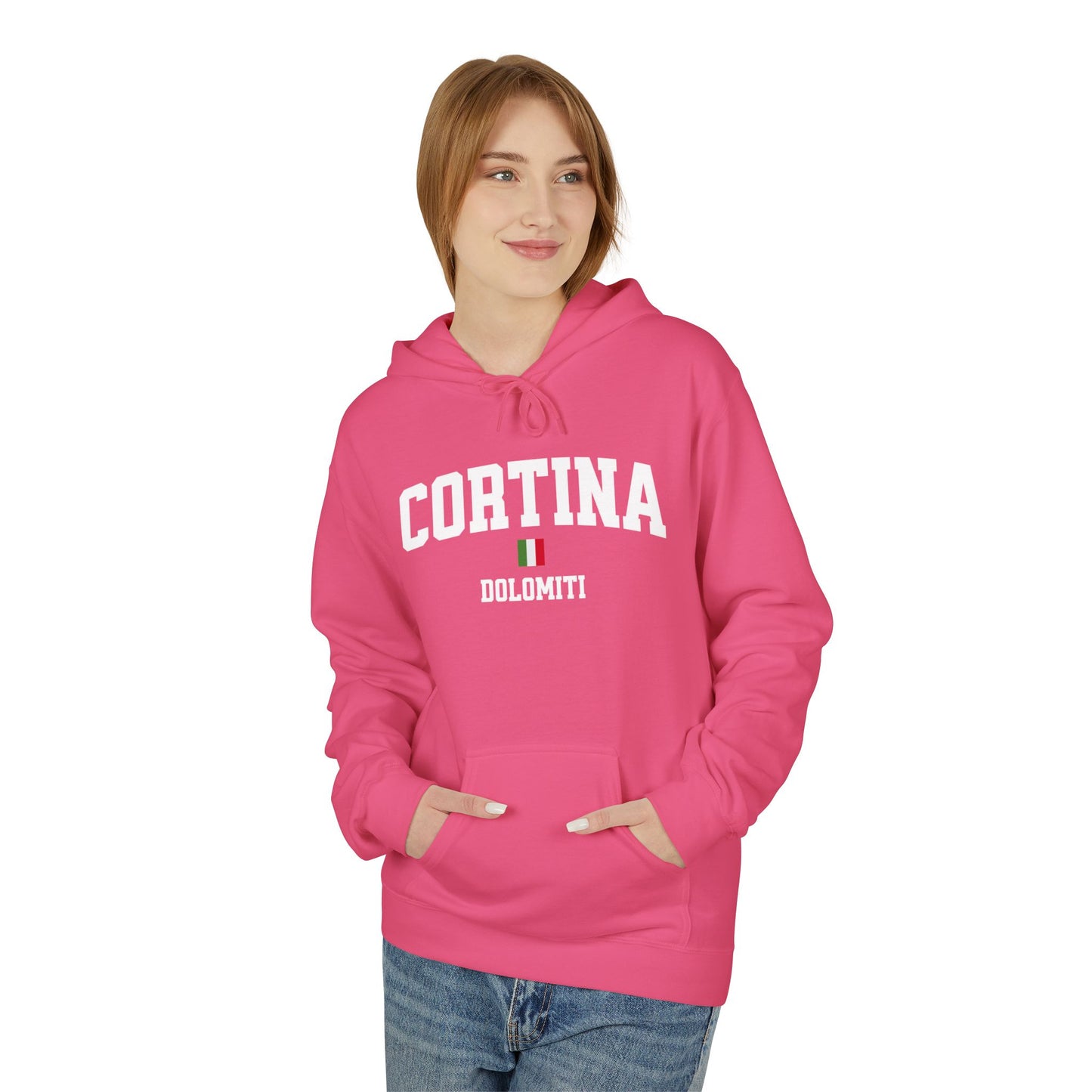 Cortina Dolomiti Italy Fleece Hoodie