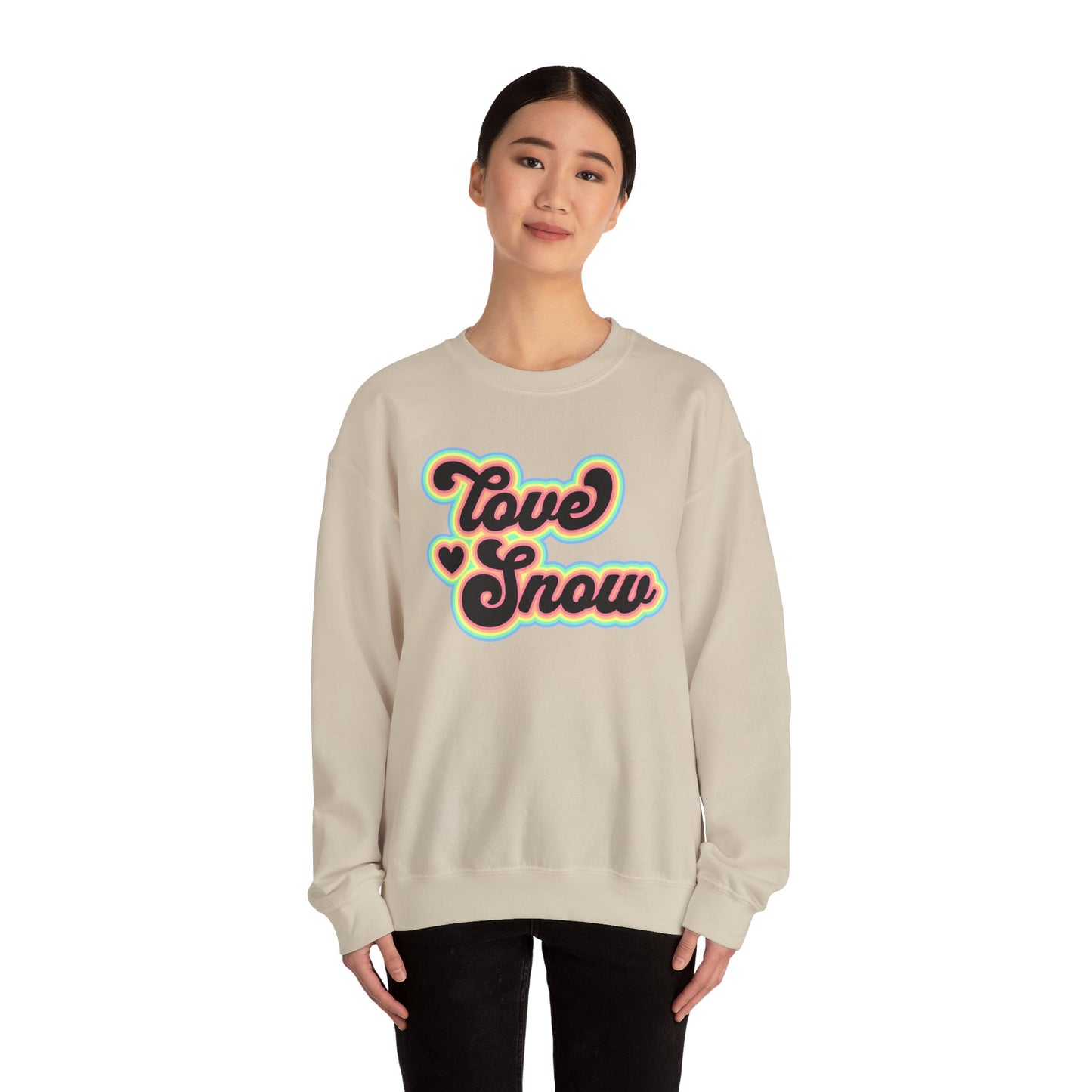 Love Snow Fun Crewneck Sweatshirt