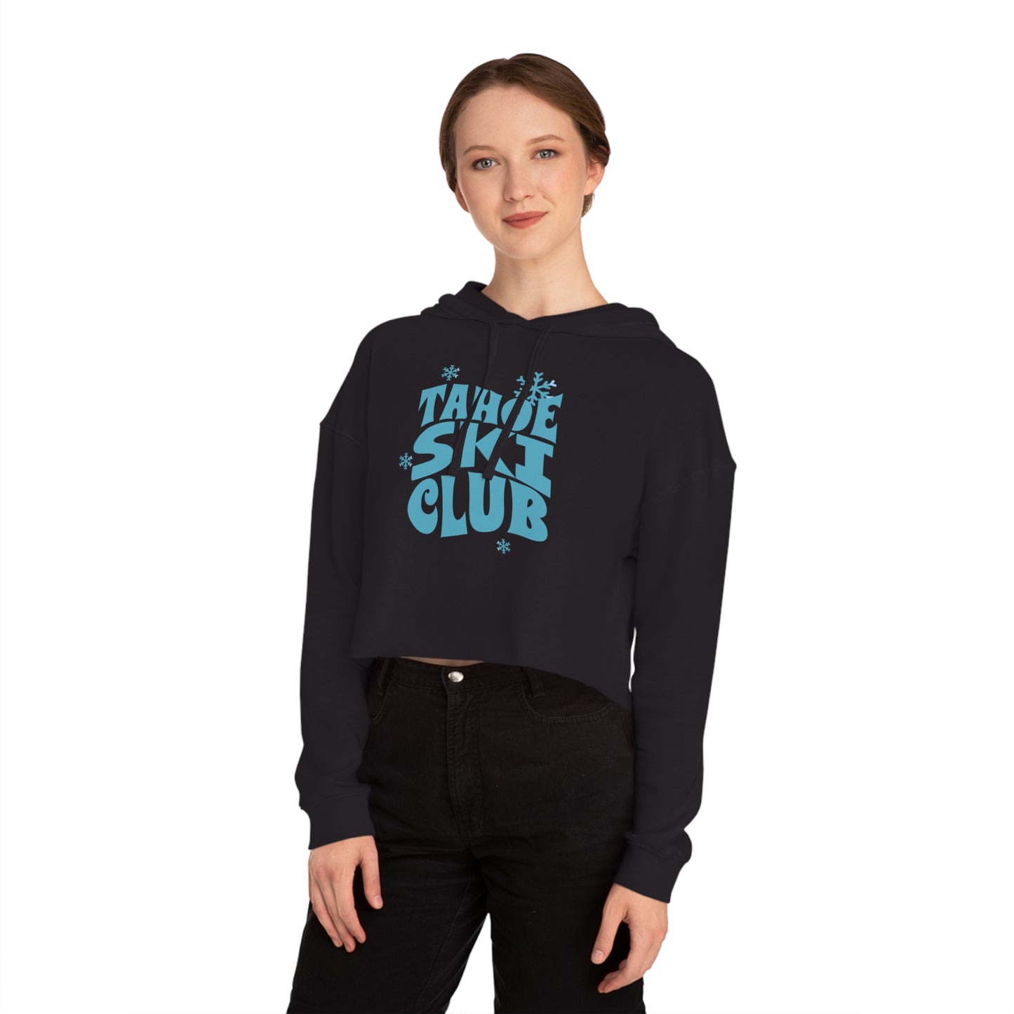Tahoe Ski Club Crop Hoodie