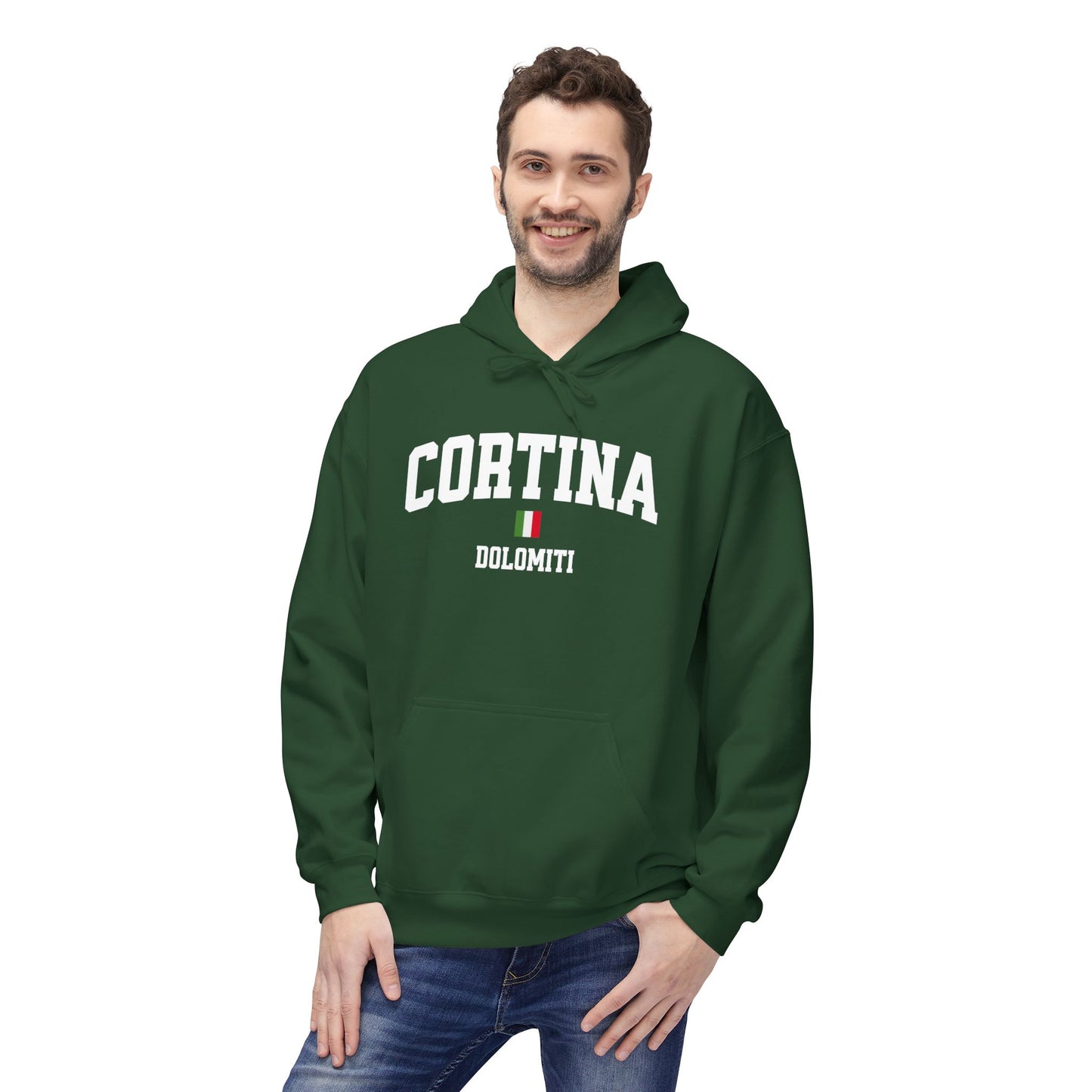 Cortina Dolomiti Italy Fleece Hoodie