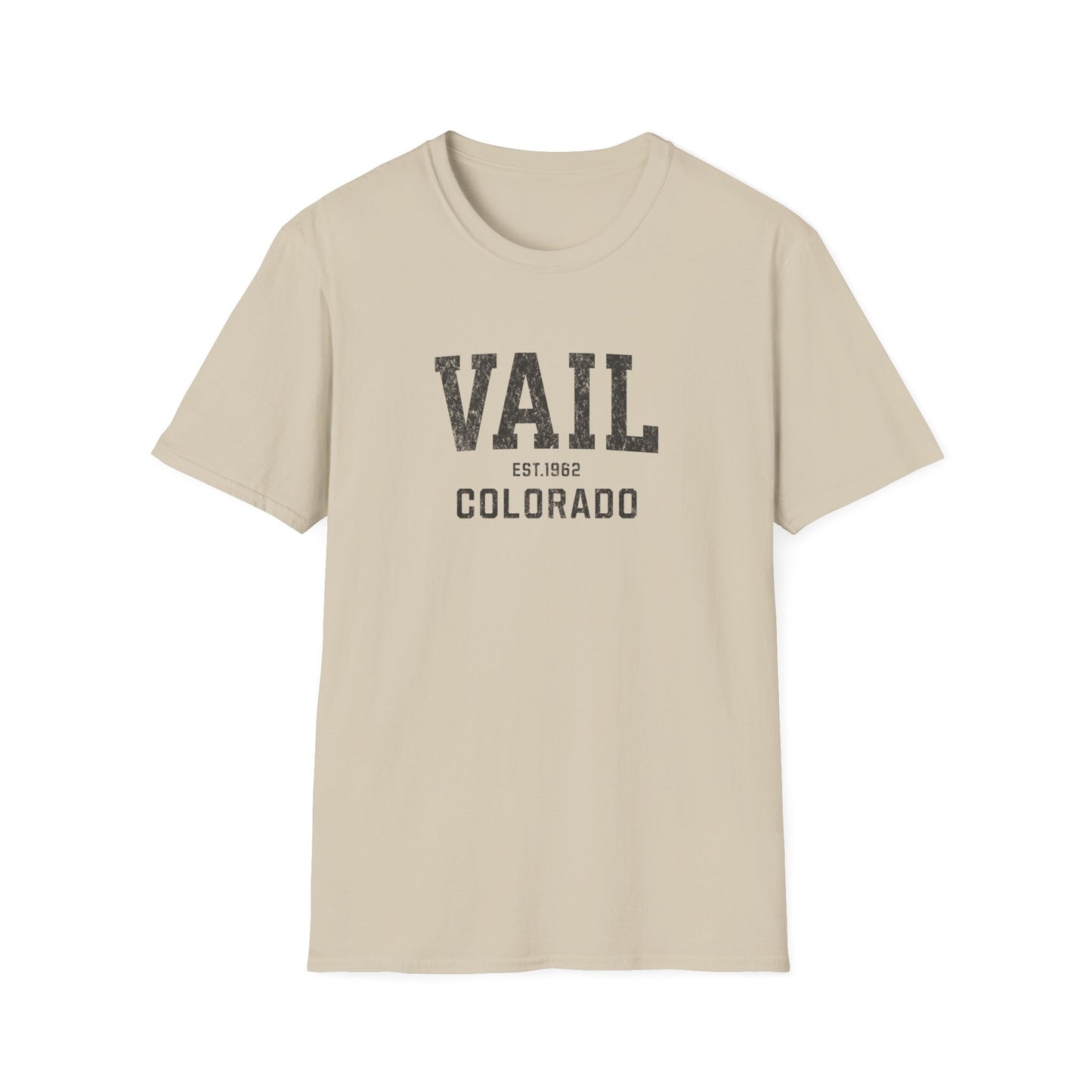 Vail Distressed Ski T-Shirt