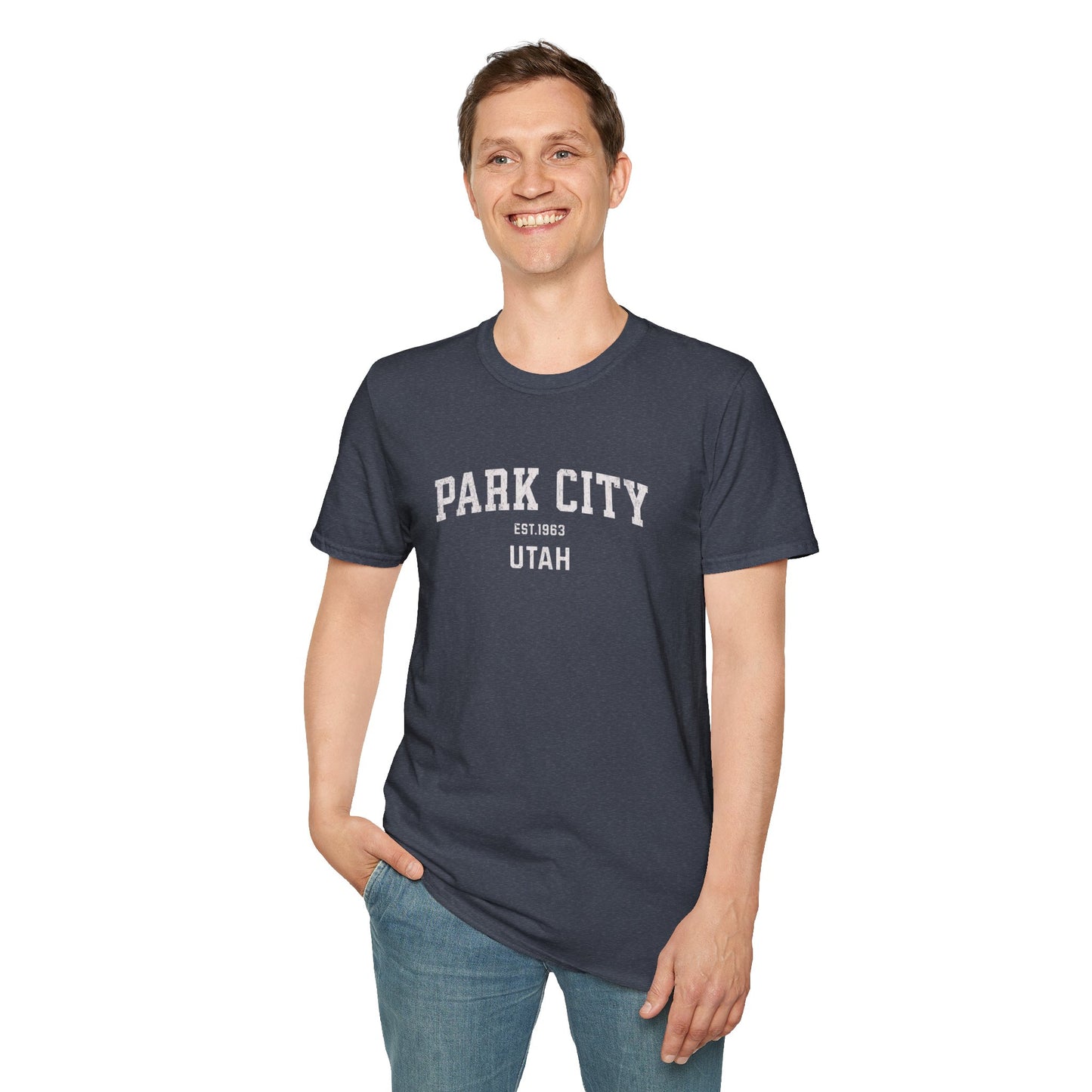 Park City Distressed Ski T-Shirt