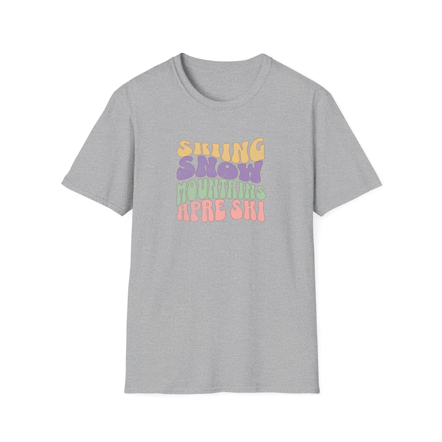 Skiing Snow Fun Softstyle T-Shirt