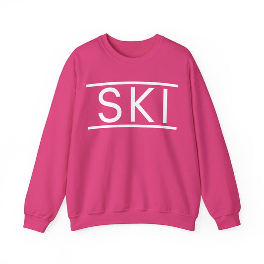 SKI Classic Snow White Crewneck Sweatshirt