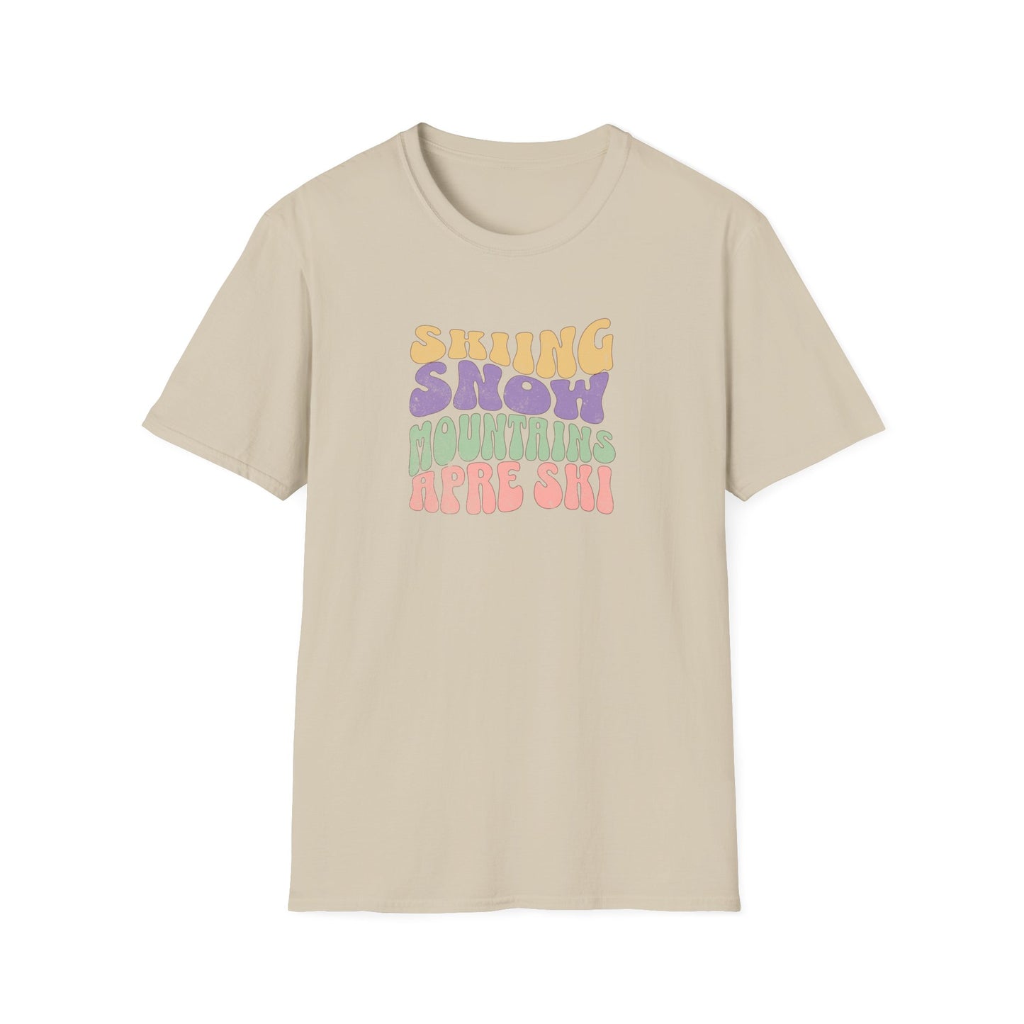 Skiing Snow Fun Softstyle T-Shirt