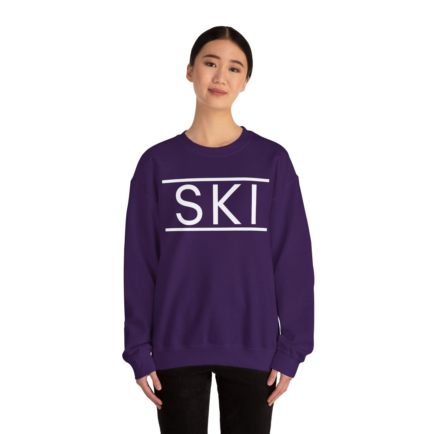 SKI Classic Snow White Crewneck Sweatshirt