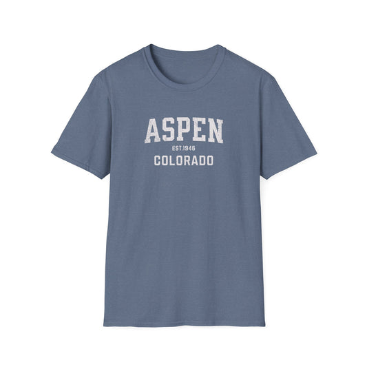 Aspen Distressed Ski T-Shirt