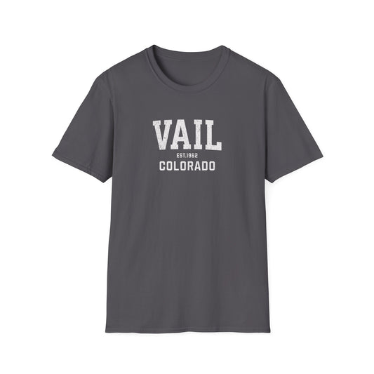 Vail Distressed Ski T-Shirt