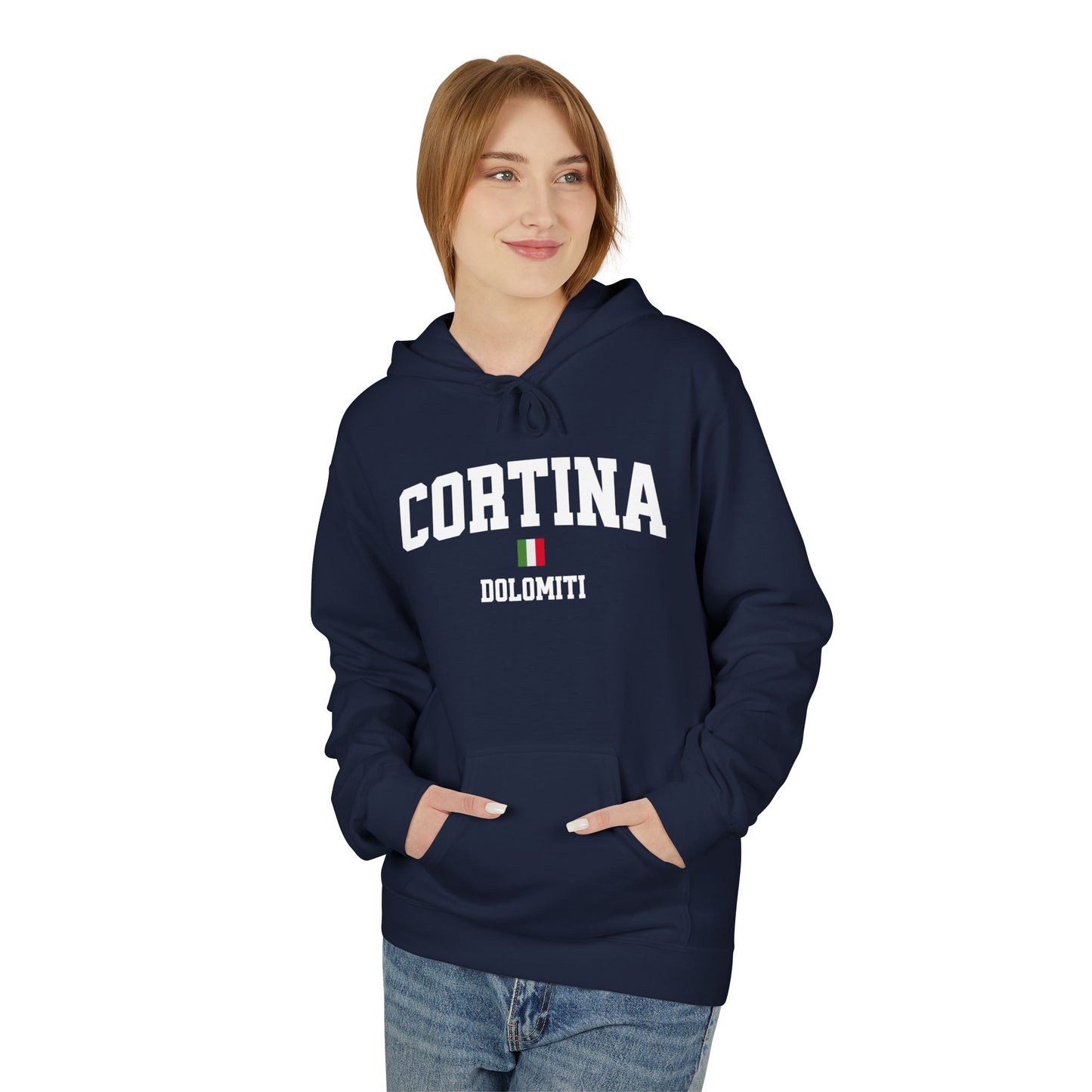 Cortina Dolomiti Italy Fleece Hoodie