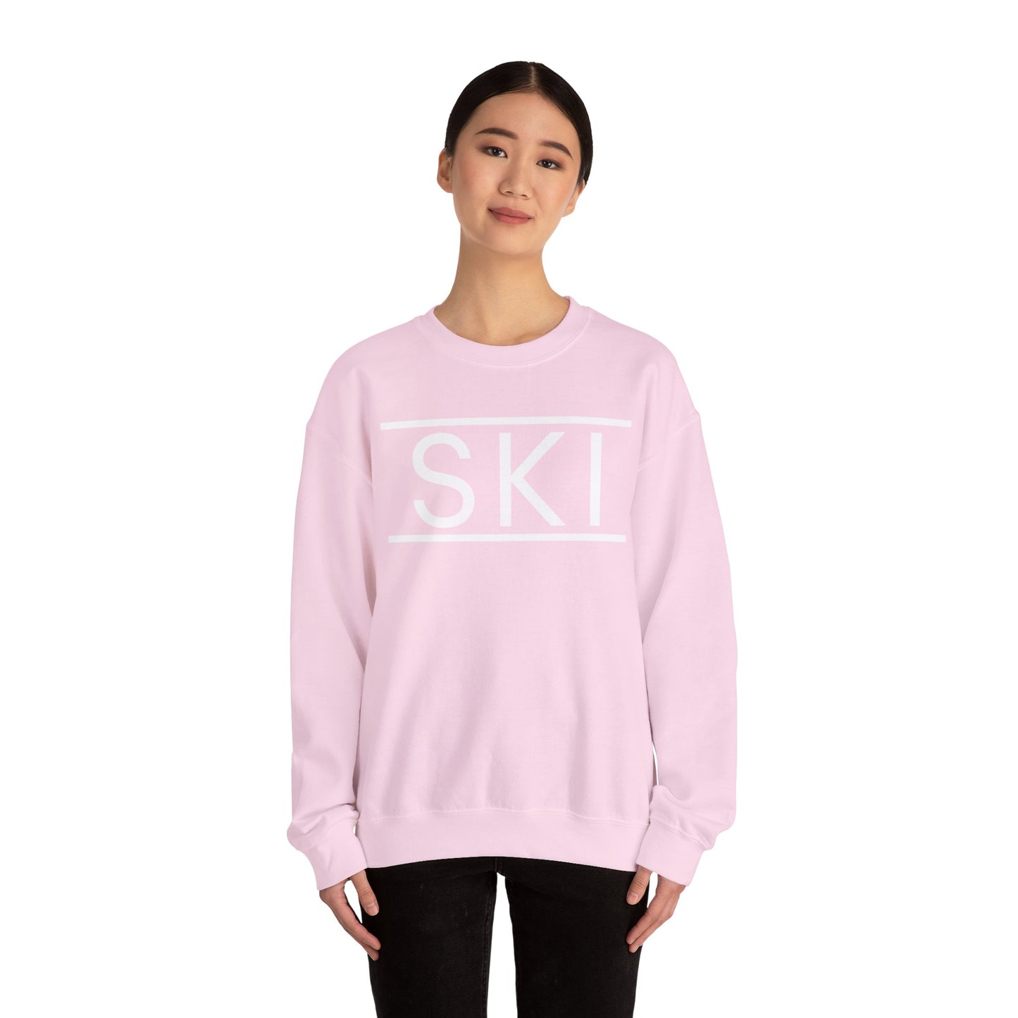 SKI Classic Snow White Crewneck Sweatshirt