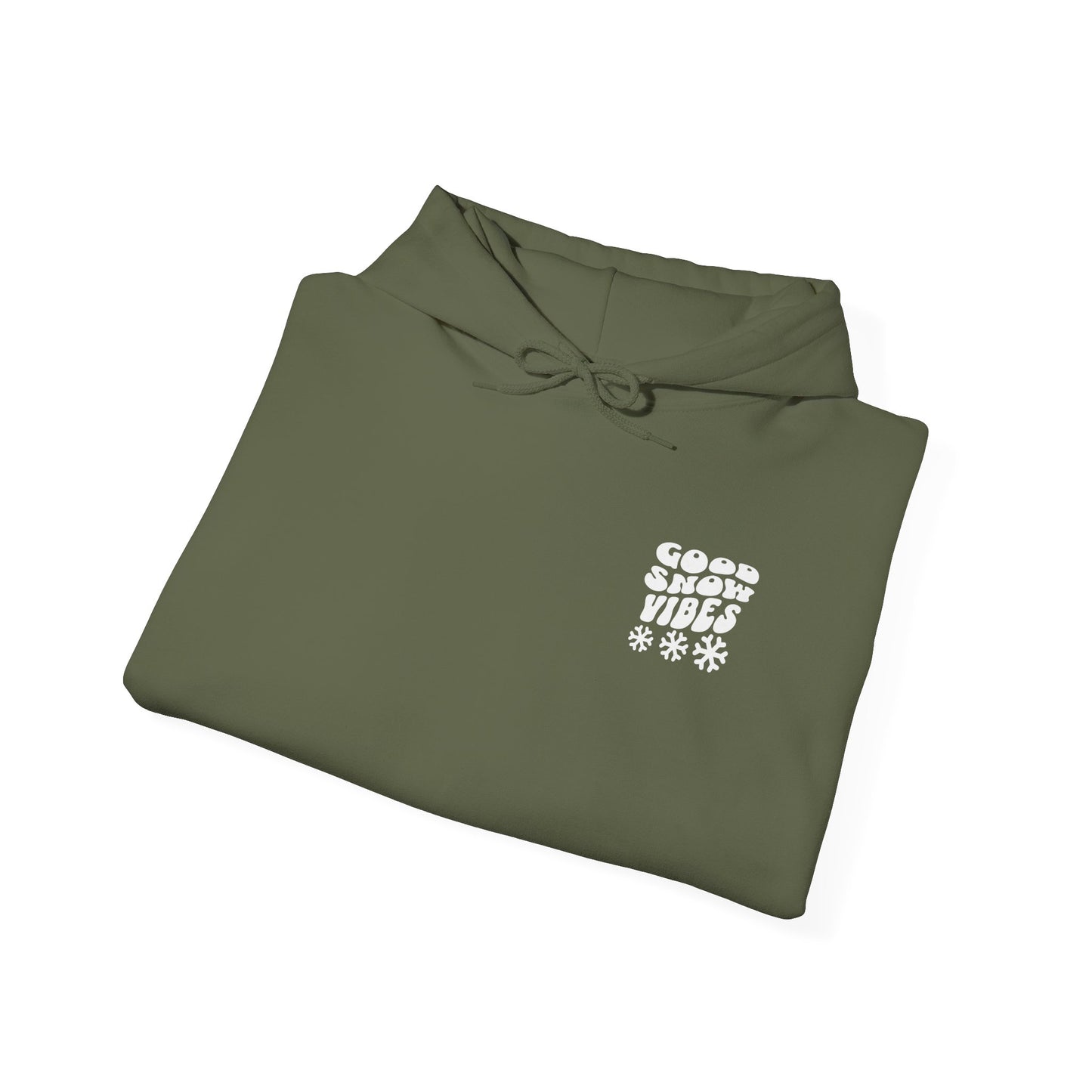 Good Snow Vibes Fun Skiing Unisex Hooded Sweatshirt